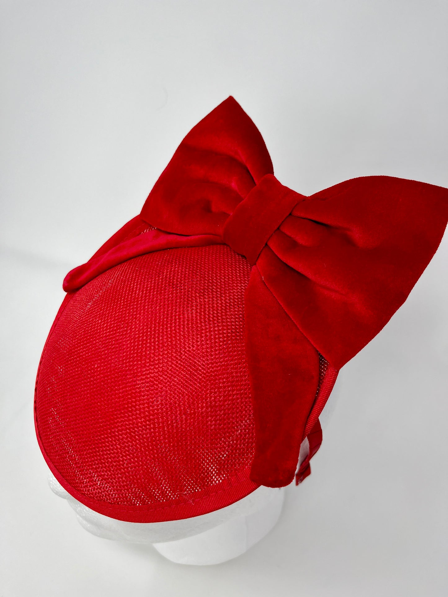 Floella Red Fascinator