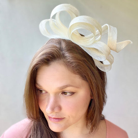 Margot Ivory Fascinator