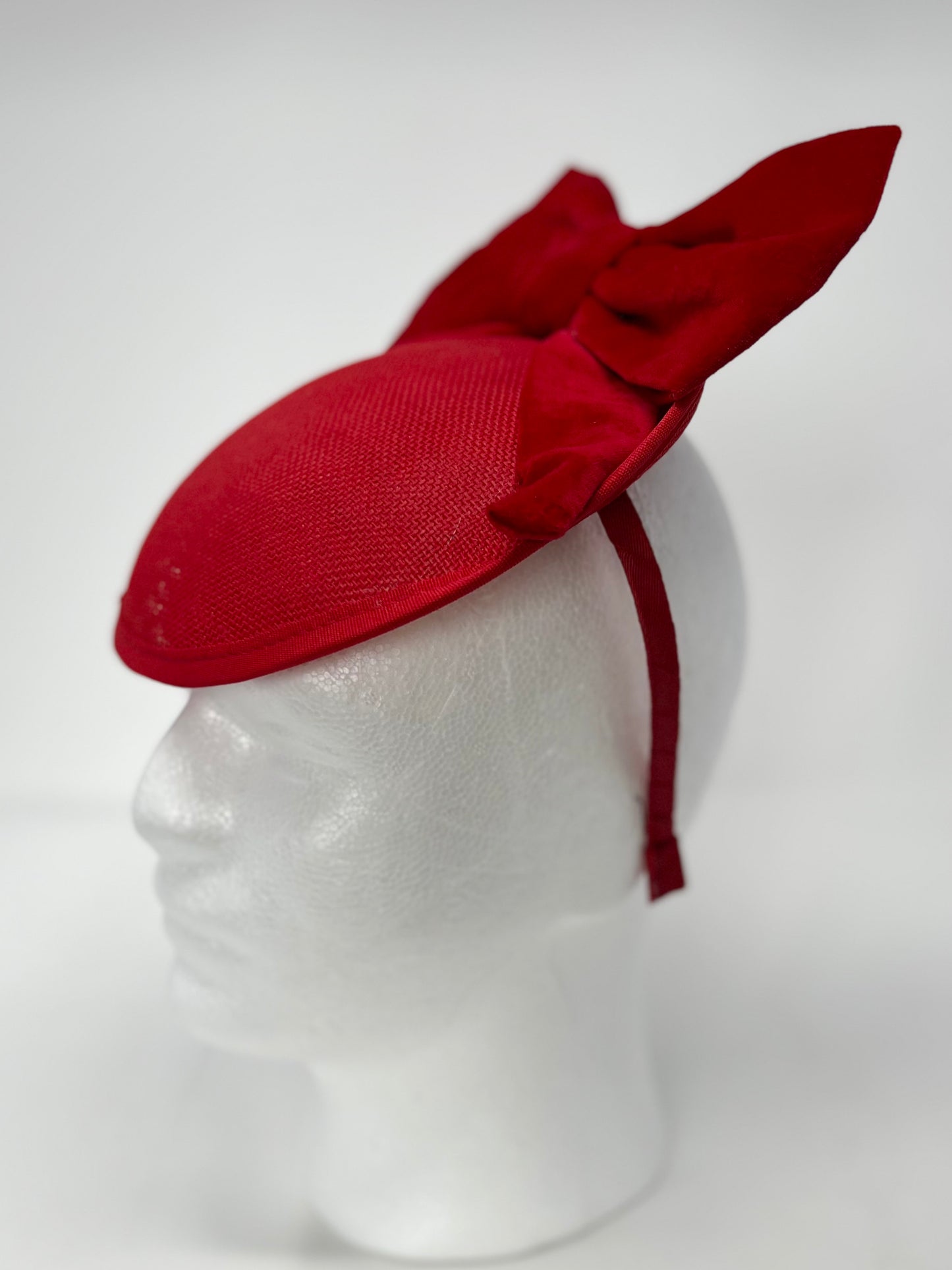 Floella Red Fascinator