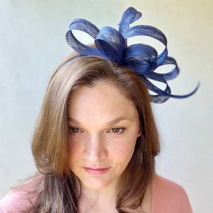 Margot Navy Fascinator