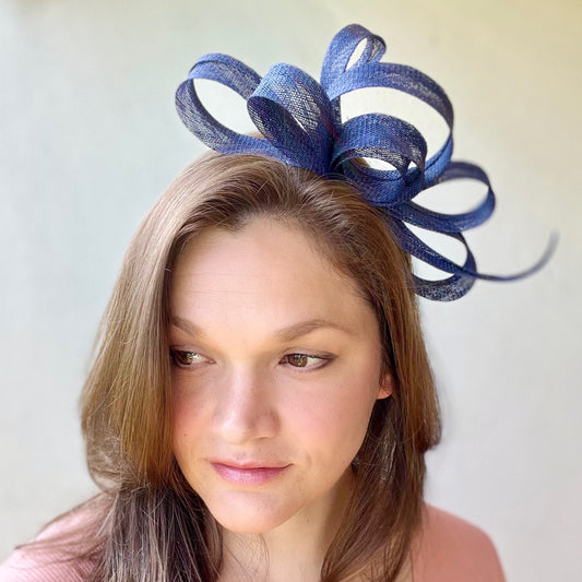 Margot Navy Fascinator