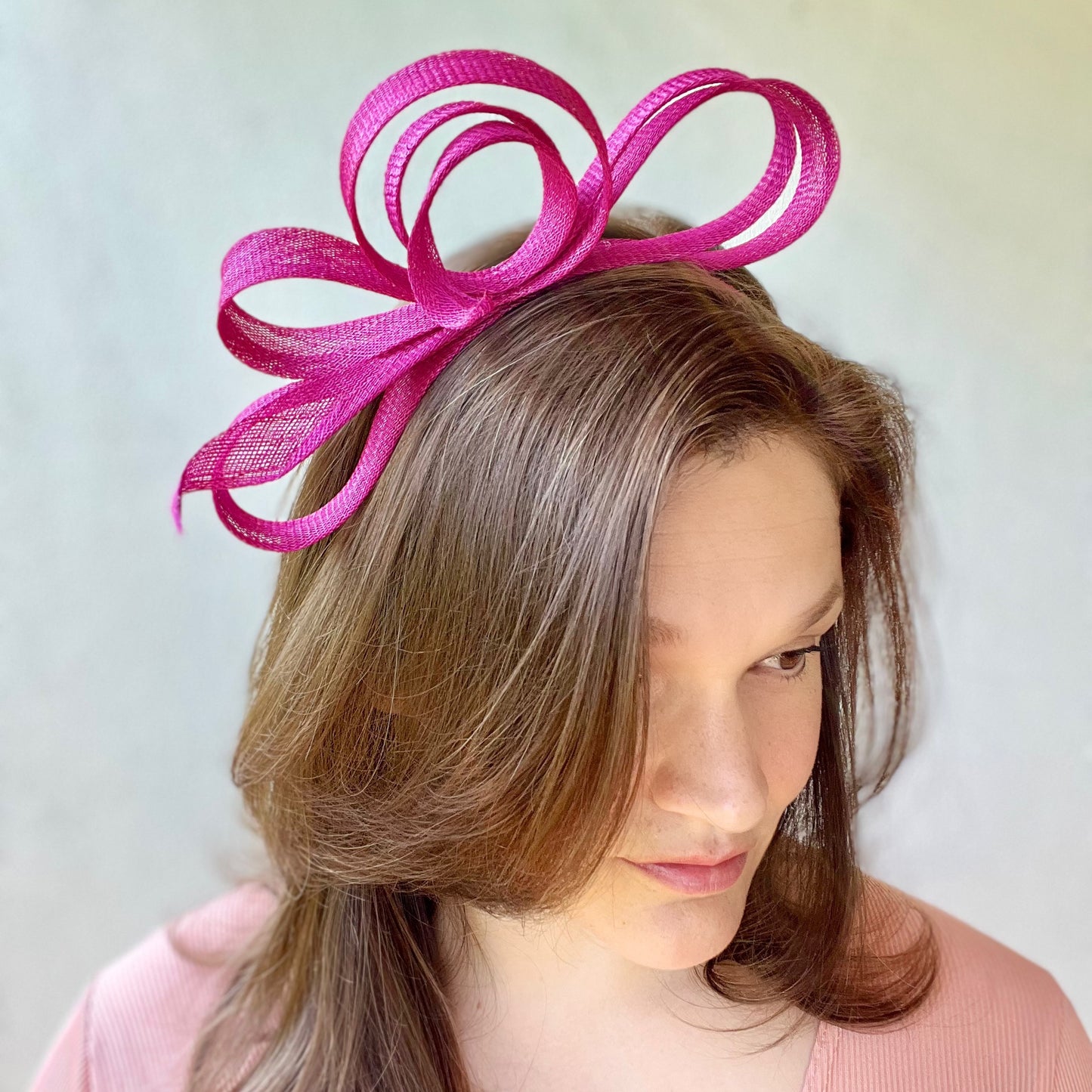 Margot Hot Pink Fascinator