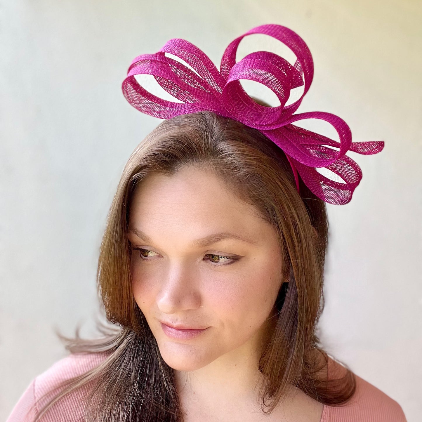 Margot Hot Pink Fascinator