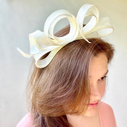 Margot Ivory Fascinator